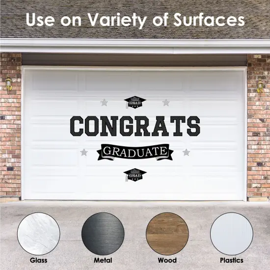 Big Dot of Happiness Graduation Cheers Party Photo Backdrop - Wall Decals {3}