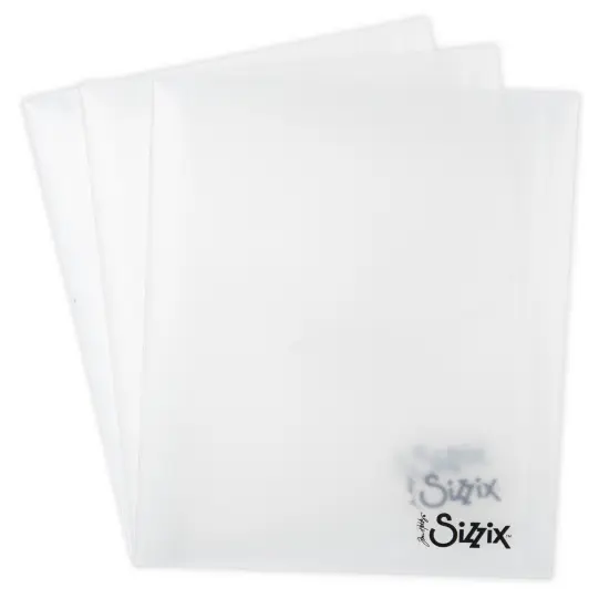 Sizzix Plastic Storage Envelopes 3/Pkg By Tim Holtz-For Embossing Folders {5}