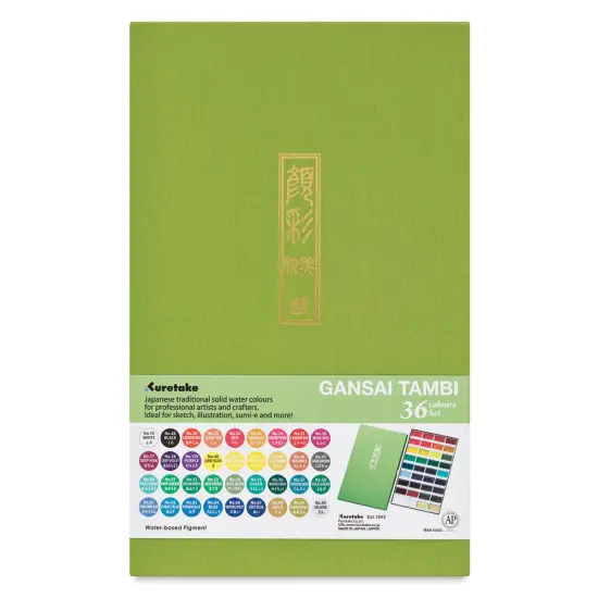 Kuretake Gansai Tambi Watercolor Pans - Set of 36, Assorted {1}