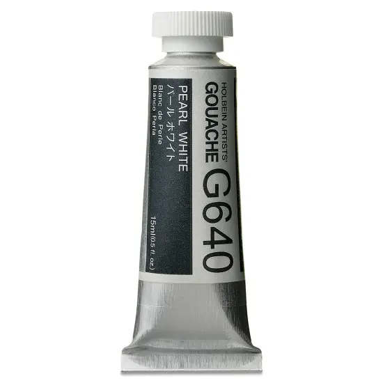 Holbein Artists' Gouache - Pearl White, 15 ml tube {2}