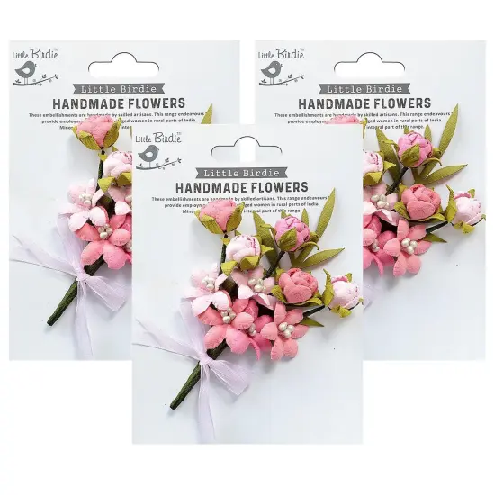 Pack of 3 - Little Birdie Dillan Paper Bouquet 1/Pkg-Celebrate Life {1}