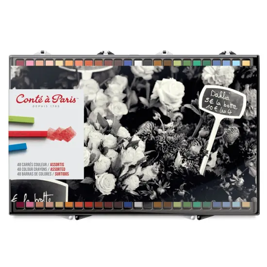 Cont&eacute; &agrave; Paris Colour Pastel Carr&eacute;s - Set of 48, Assorted Colors {1}