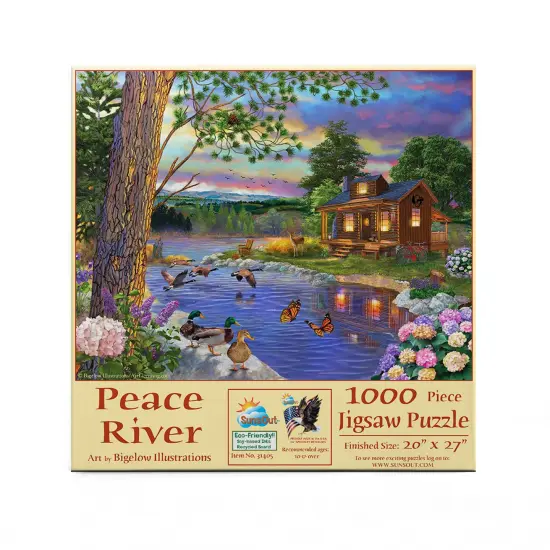 Sunsout Peace River 1000 pc Jigsaw Puzzle 31405 {4}