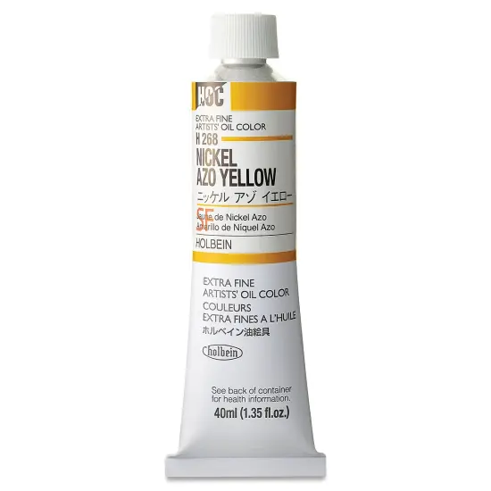 Holbein Artists' Oil Color - Nickel Yellow Azo, 40 ml tube {2}