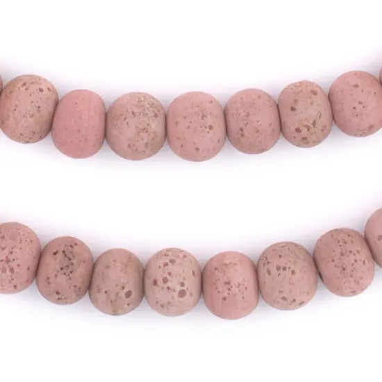 The Bead Chest&reg; Ancient Style Java Glass Beads, 24+ Inch Strand, 11mm Beads, Available in 13 Colors Baby Blue {6}