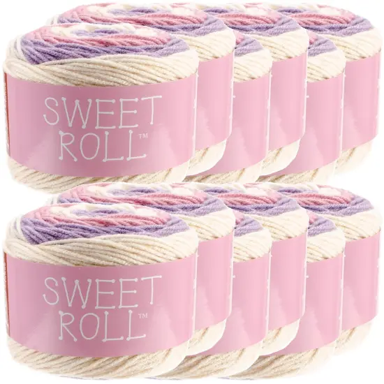 Multipack of 12 - Premier Yarns Sweet Roll Yarn-Birthday Cake Pop {1}