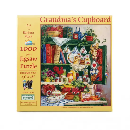 Sunsout Grandma's Cupboard 1000 pc Jigsaw Puzzle 31391 {4}