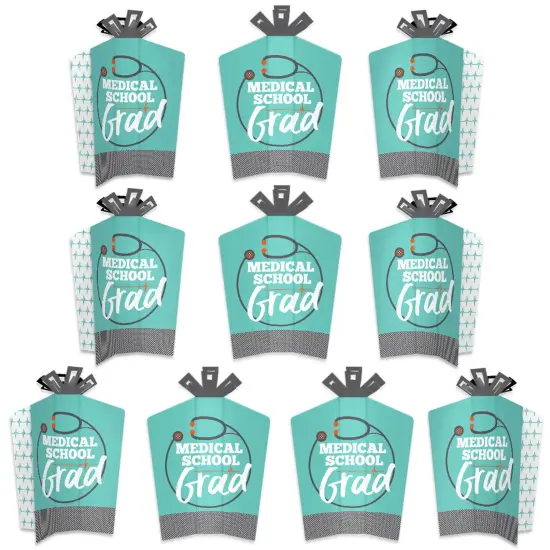 Big Dot of Happiness Medical School Grad - Table Decorations - Doctor Graduation Party Fold and Flare Centerpieces - 10 Count {1}