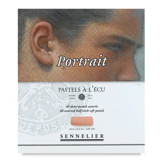 Sennelier Soft Pastels - Set of 40, Portrait Colors, Half Sticks {1}