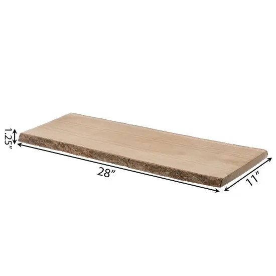 Rustic Natural Tree Log Wooden Rectangular Shape Serving Tray Cutting Board {4}