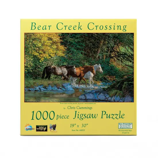Sunsout Bear Creek Crossing 1000 pc Jigsaw Puzzle 44855 {4}