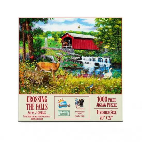 Sunsout Crossing the Falls 1000 pc Jigsaw Puzzle 37235 {4}