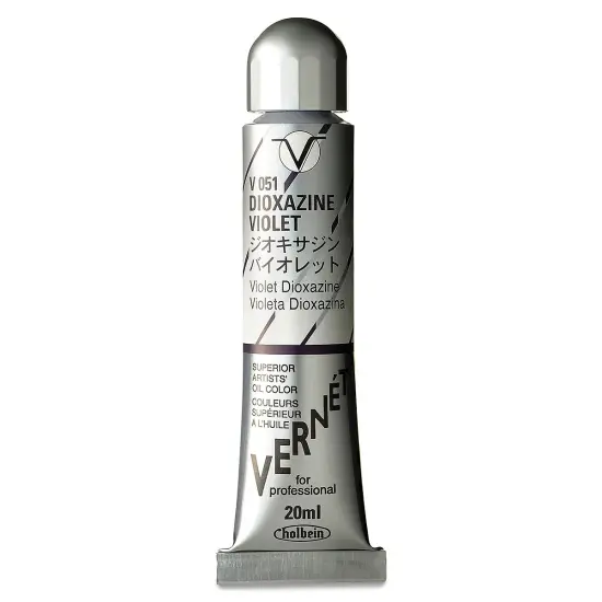 Holbein Vern&eacute;t Superior Artists' Oil Color - Dixoazine Violet, 20 ml tube {2}