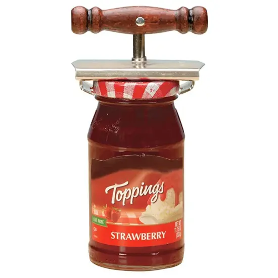 Bandwagon Twister Jar Opener, Steel with Wood Handle for Easy Hand Mobility {1}