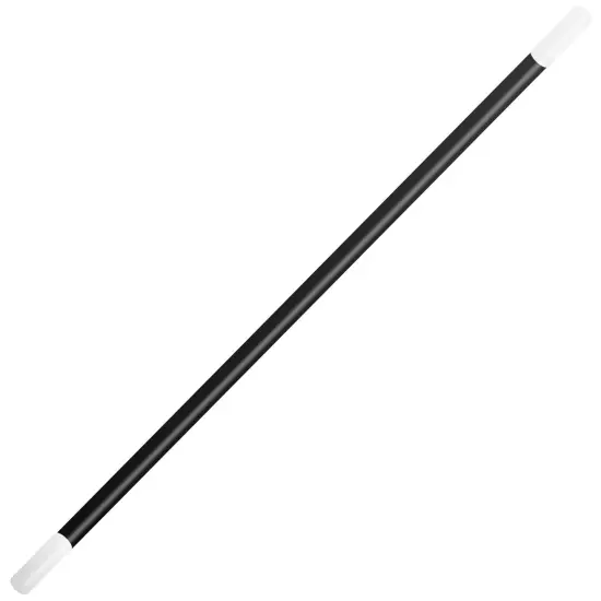 Skeleteen Black Cane 1920s Accessory - Theatrical Plastic Dance and Walking Canes Accessories with White Caps Prop for Adults and Children {1}