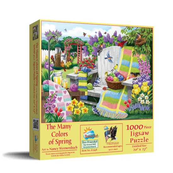 Sunsout The Many Colors of Spring 1000 pc Jigsaw Puzzle 62948 {3}