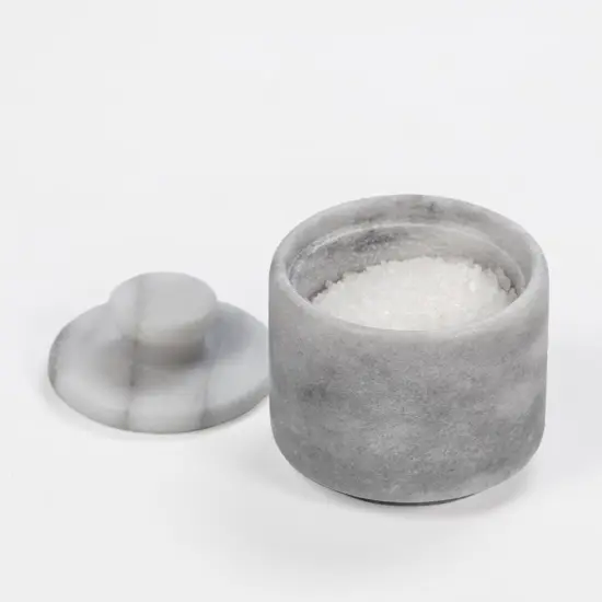 White Marble Salt Cellar {3}