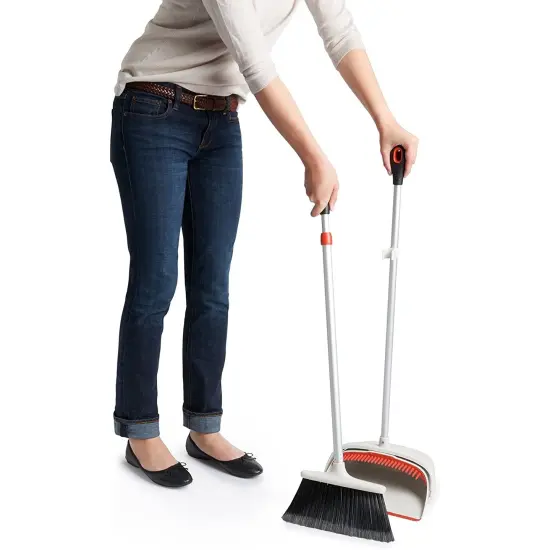 OXO Good Grips Sweep Set - Full Size Broom with Extra Large Dustpan {4}