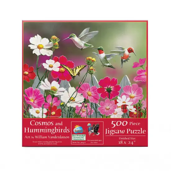Sunsout Cosmos and Hummingbirds 500 pc Jigsaw Puzzle 30412 {4}