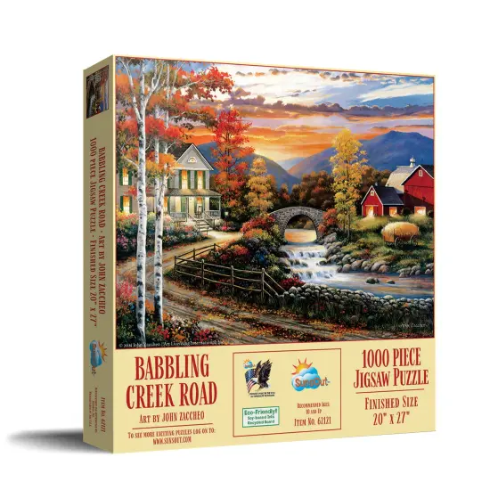Sunsout Babbling Creek Road 1000 pc Jigsaw Puzzle 62121 {3}