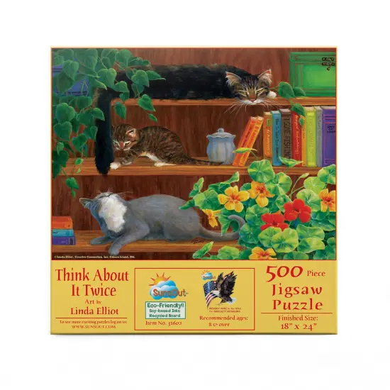 Sunsout Think About it Twice 500 pc Jigsaw Puzzle 31602 {4}
