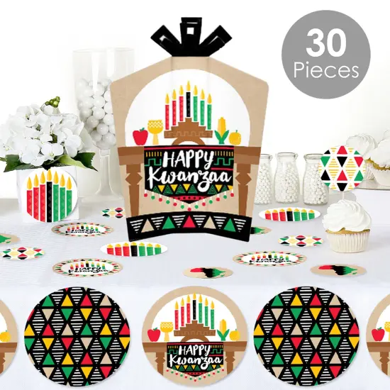 Big Dot of Happiness Happy Kwanzaa Heritage Holiday Party Decor and Confetti - Terrific Table Centerpiece Kit - Set of 30 {3}