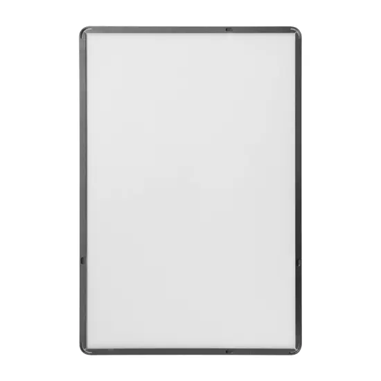 Merrick Lane Hanging Mirror Modern Metal Frame Bordered Wall Mount Mirror with Rounded Corners {3}