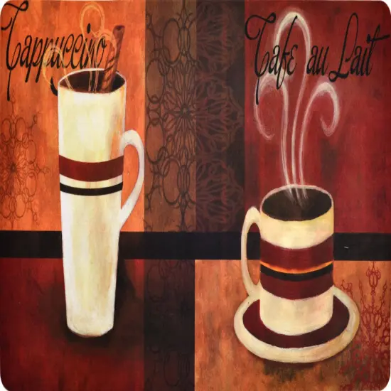 2-Pack Premium Comfort Kitchen Mats (Cafe Moderno Dahlia) {1}