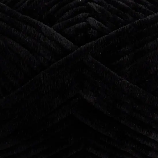 Bella Chenille by Universal Yarn - #112 Black - 100% polyester super bulky yarn {1}