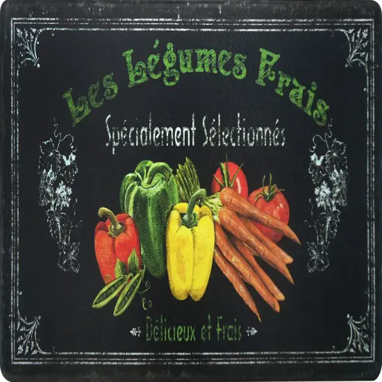 Oversized 20"x36" Feel at Ease Anti-Fatigue Kitchen Mat (Les Legumes) {1}