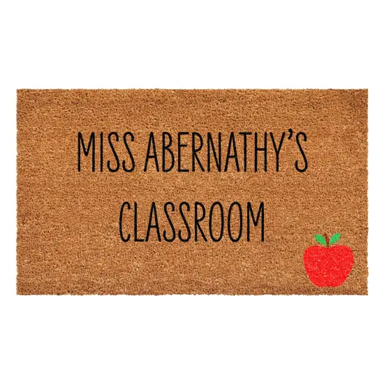 Personalized Miss Classroom Doormat {1}
