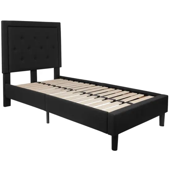 Merrick Lane Mallory Platform Bed Tufted Upholstered Platform Bed {6}