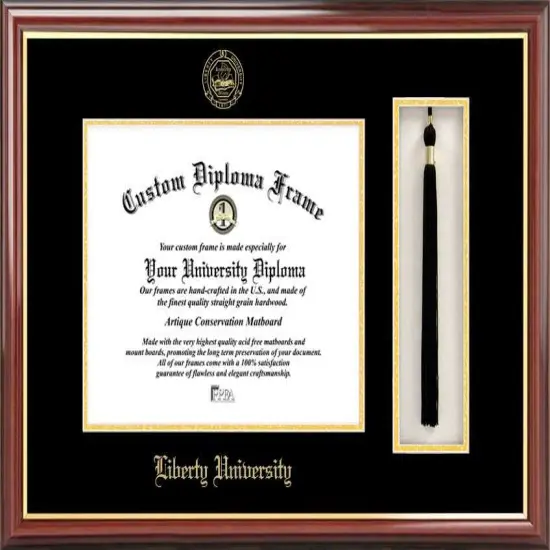 Liberty University 11w x 8.5h Tassel Box and Diploma Frame {1}