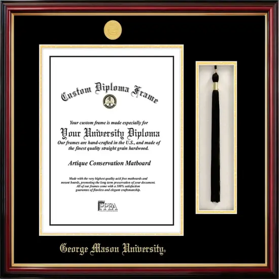 George Mason University 10w x 14h Tassel Box and Diploma Frame {1}