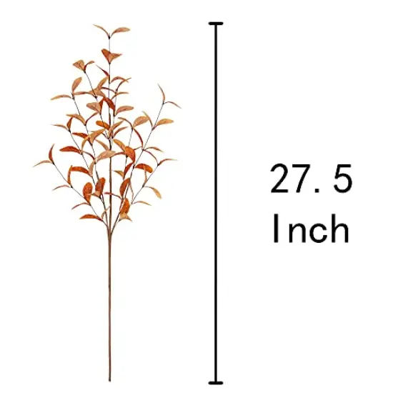 6 Pcs Artificial Eucalyptus Stems Fall Eucalyptus Leaves Fall Decorations with Fall Leaves for Office and Home Artificial Plants for Floral Arrangement {6}