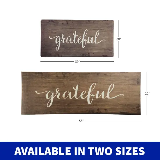 Oversized Cushioned Anti-Fatigue Kitchen Mat (Grateful) {6}