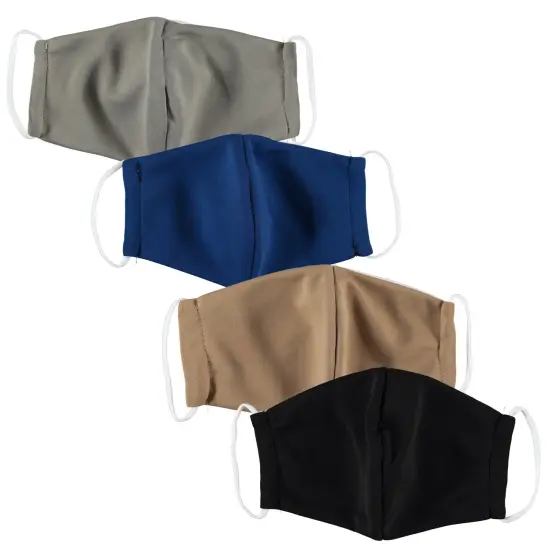 6-Pack: Men's Reusable Machine Washable Masks Mystery (3 Solid + 3 Prints) {2}