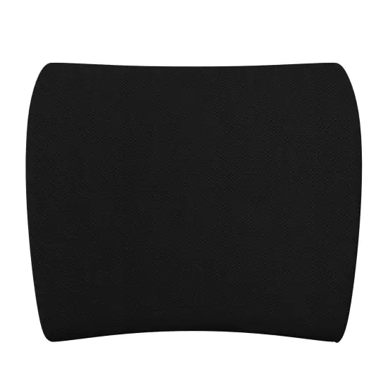 Emma and Oliver Zurich Lumbar Cushion for Home, Work and Travel with CertiPUR-US Certified Memory Foam and Machine Washable Cover Black {3}