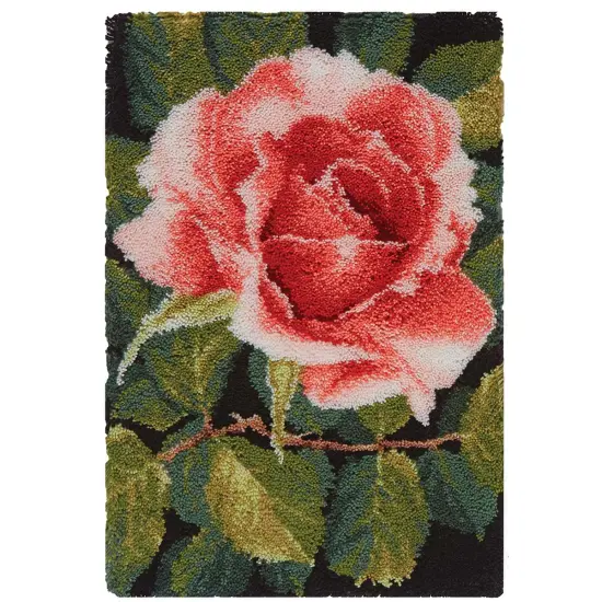 HerrschnersRomantic Rose Latch Hook Kit Multi {1}