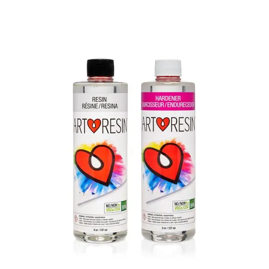 ArtResin Epoxy Resin &ndash; High-Gloss Clear Coat for Art Projects - 16 oz (8oz resin + 8oz hardener) (474 ml) {1}