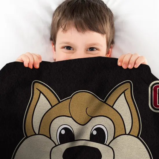 Sleep Squad Arizona Coyotes Howler Mascot 60&rdquo; x 80&rdquo; Raschel Plush Hockey Blanket {4}