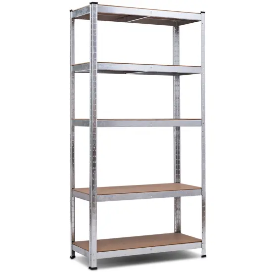 72 Inch Storage Shelf Steel Metal 5 Levels Adjustable Shelves {1}