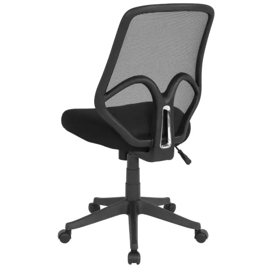 Emma and Oliver High Back Flexible Mesh Office Chair Black {4}