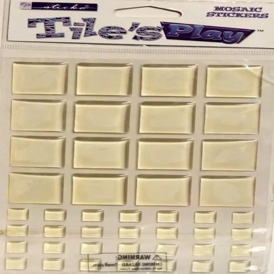 Sticko Tile's Play Clear Square Dimensional Mosaic Stickers {1}