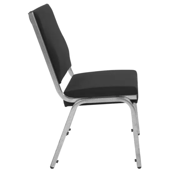 Emma and Oliver 1000 lb. Rated Antimicrobial Bariatric medical Reception Chair Black Fabric {4}