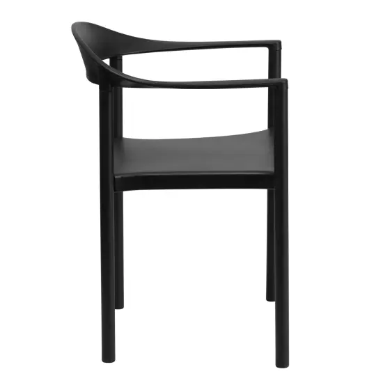 Emma and Oliver Multipurpose Plastic Cafe Stack Chair {5}