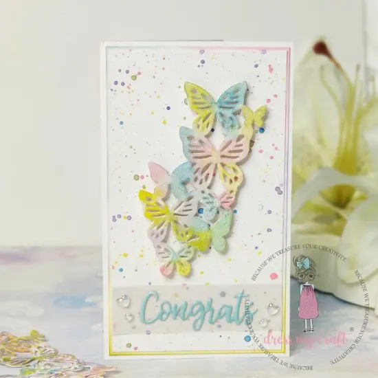 Dress My Craft Water Droplet Embellishments 8g-Rainbow Heart - Assorted Sizes {2}