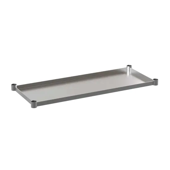 Emma and Oliver Under Shelf for Kitchen Prep and Work Tables - Adjustable Galvanized Lower Shelf for Stainless Steel Tables {1}
