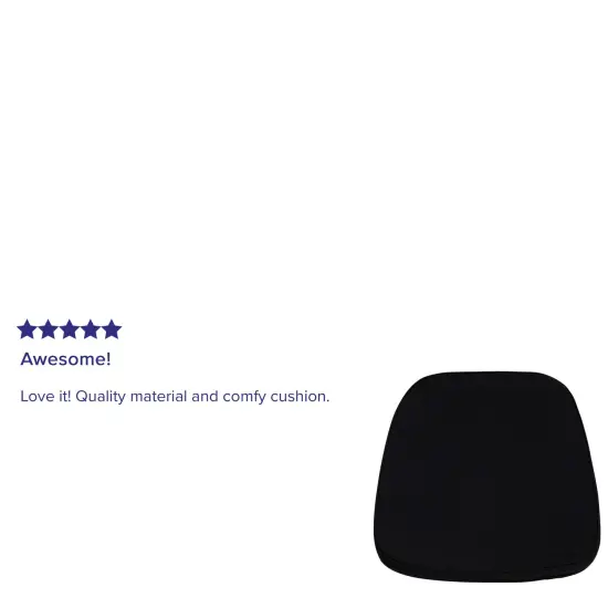 Emma and Oliver Soft Fabric Chiavari Dining Chair Cushion Snow White {6}