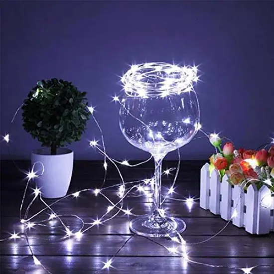 24 Packs Fairy Lights Battery Operated(Batteries Included),10.2FT 30LEDs Copper Wire Firefly Lights,Mini Starry String Lights for Mason Jars Wedding Party DIY Christmas Decor (Cool White) {4}